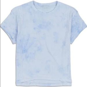 Rare tie dye blue short sleeve shirt